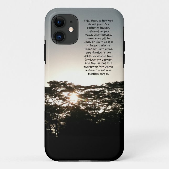 The Lord's Prayer Phone Casing Case-Mate iPhone Case (Back)