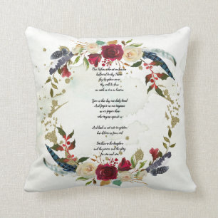 The Lord's Prayer Pillow, Bible Verse Cushion