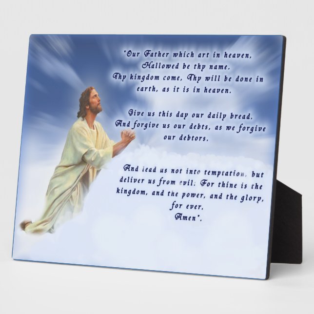 The Lord's Prayer Plaque (Side)