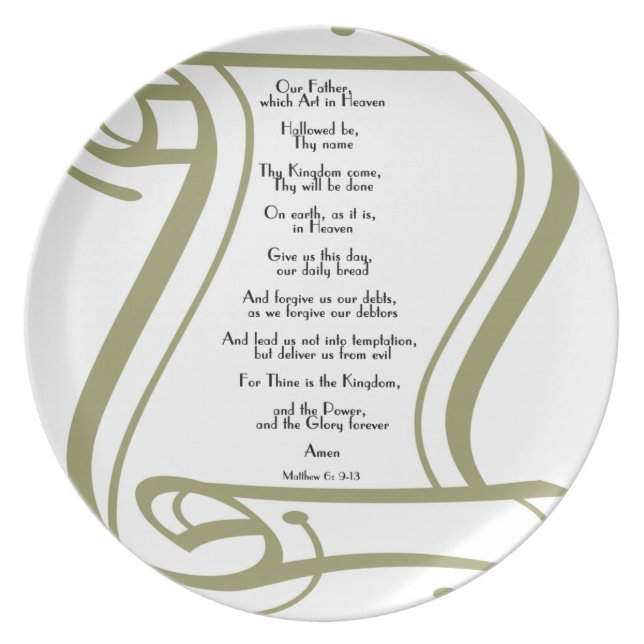 The Lords Prayer Plate (Front)
