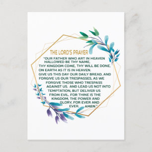 The Lord's Prayer Postcard