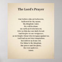 The Lord's Prayer Poster