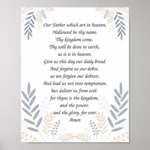 The Lord's Prayer Poster