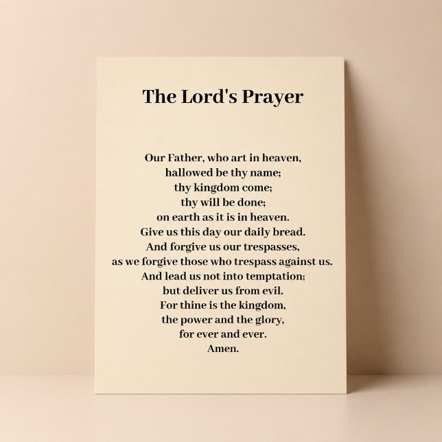 The Lord's Prayer Poster (Creator Uploaded)
