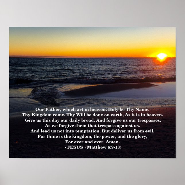 THE LORDS PRAYER POSTER (Front)