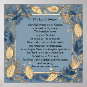 The Lord's Prayer Poster