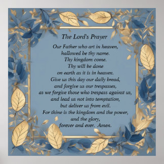 The Lord's Prayer Poster