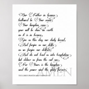 The Lord's Prayer Print