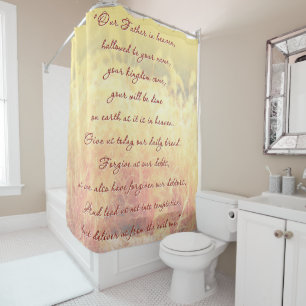 The Lord's prayer Shower Curtain