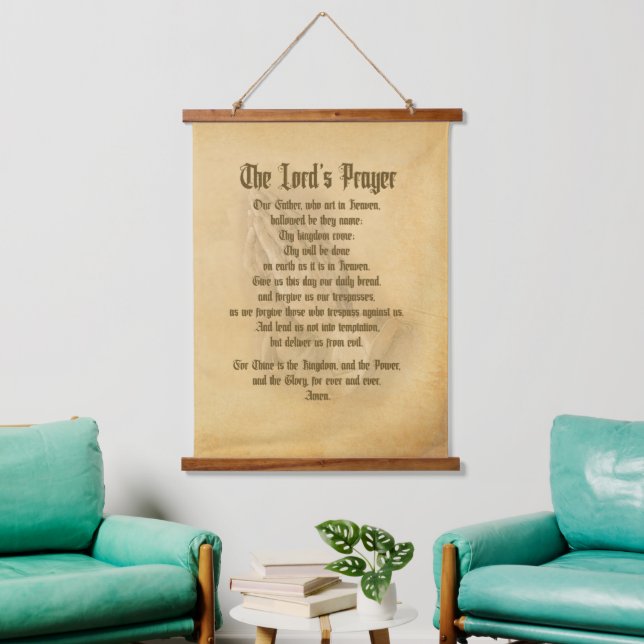 The Lord's Prayer (Traditional) Hanging Tapestry (Living Room)