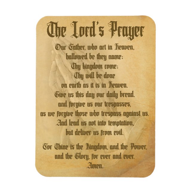 The Lord's Prayer (Traditional) Magnet (Vertical)