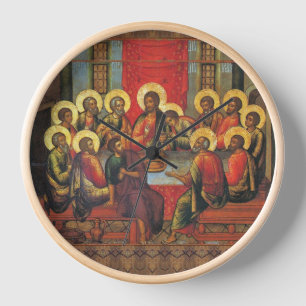 The Lord's Supper Round Clock