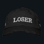 The Loser Embroidered Baseball Cap<br><div class="desc">Funny gift for your competitive friend,  Loser Embroidered Baseball Cap</div>