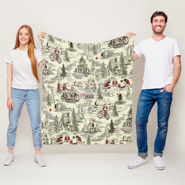 The Losers Club Cemetery Pattern Fleece Blanket (In Situ)