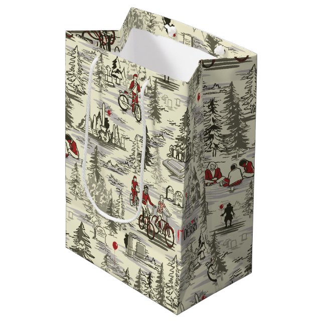 The Losers Club Cemetery Pattern Medium Gift Bag (Front Angled)