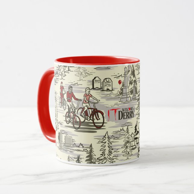 The Losers Club Cemetery Pattern Mug (Front Left)