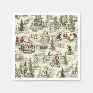 The Losers Club Cemetery Pattern Napkin