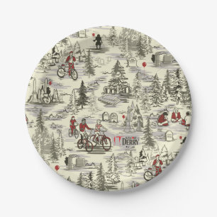 The Losers Club Cemetery Pattern Paper Plate