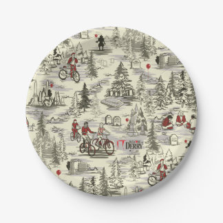 The Losers Club Cemetery Pattern Paper Plate