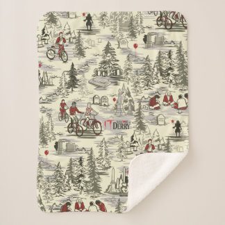 The Losers Club Cemetery Pattern Sherpa Blanket