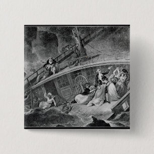 The Loss of the East Indiaman 15 Cm Square Badge
