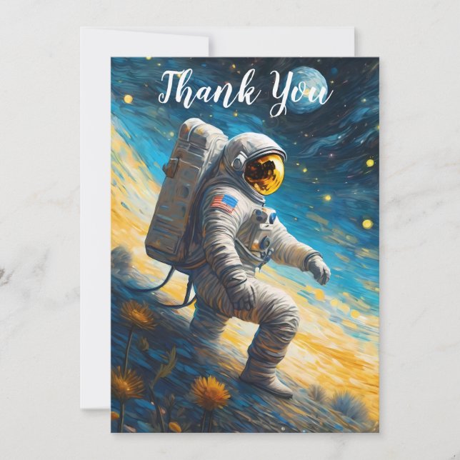 The Lost Astronaut Thank You Card (Front)