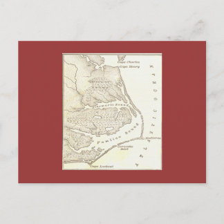 The Lost Colony of Roanoak Postcard