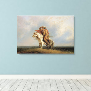 The Lost Greenhorn, Lost on the Prairie by Miller Canvas Print