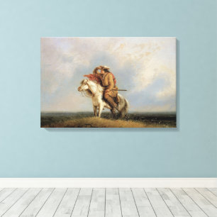 The Lost Greenhorn, Lost on the Prairie by Miller Canvas Print