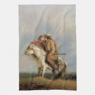The Lost Greenhorn, Lost on the Prairie by Miller Tea Towel