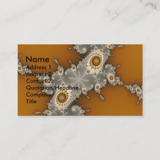The Lost Sands Business Card (Front)
