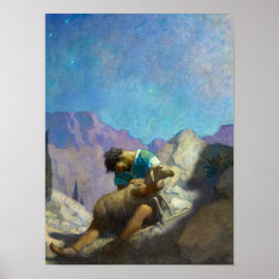The Lost Sheep, 1926 by Newell Convers Wyeth Poster