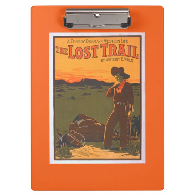 The Lost Trail - Comedy Drama Western Life Clipboard (Front)