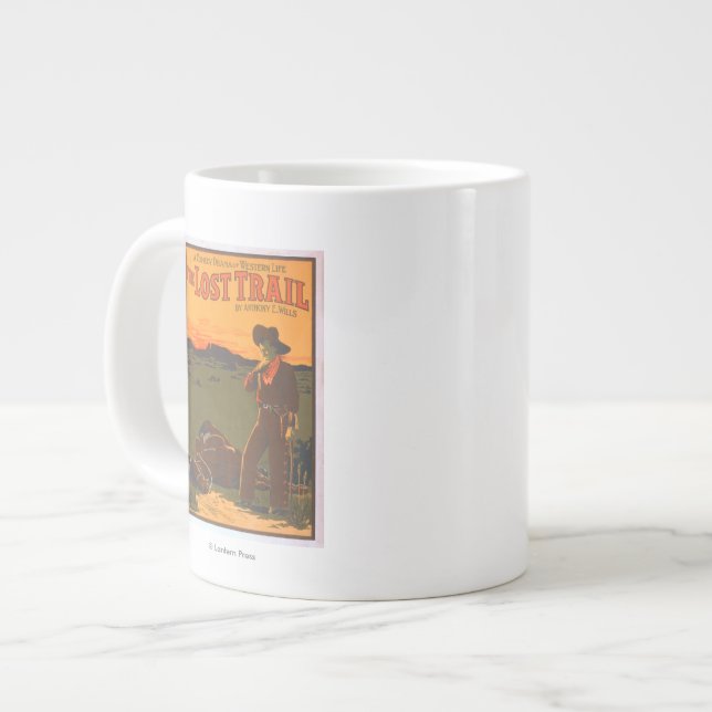 The Lost Trail - Comedy Drama Western Life Large Coffee Mug (Front Left)