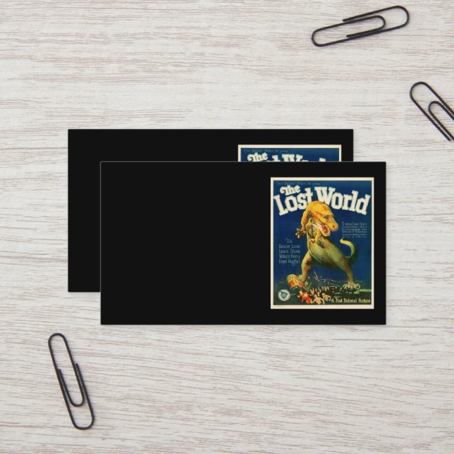 The Lost World Business Card (Front/Back In Situ)