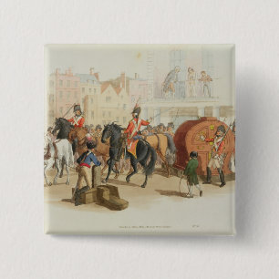 The Lottery Wheel, engraved by the artist, 1805 (a 15 Cm Square Badge