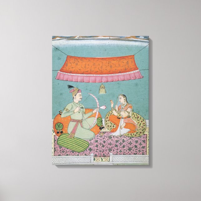 The Lotus Arrow, Bilaspur, c.1750 Canvas Print (Front)