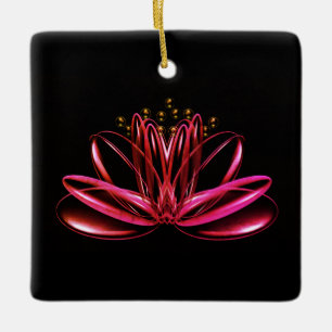 The lotus flower ceramic ornament