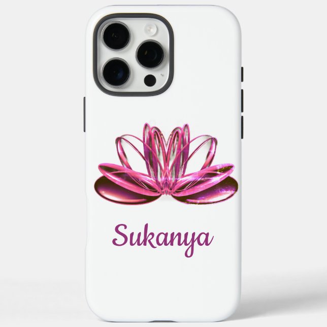 The lotus flower personalised Case-Mate iPhone case (Back)