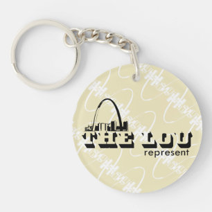 The Lou St. Louis Represent Key Ring