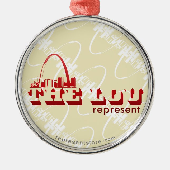 The Lou St. Louis Represent Metal Tree Decoration (Front)