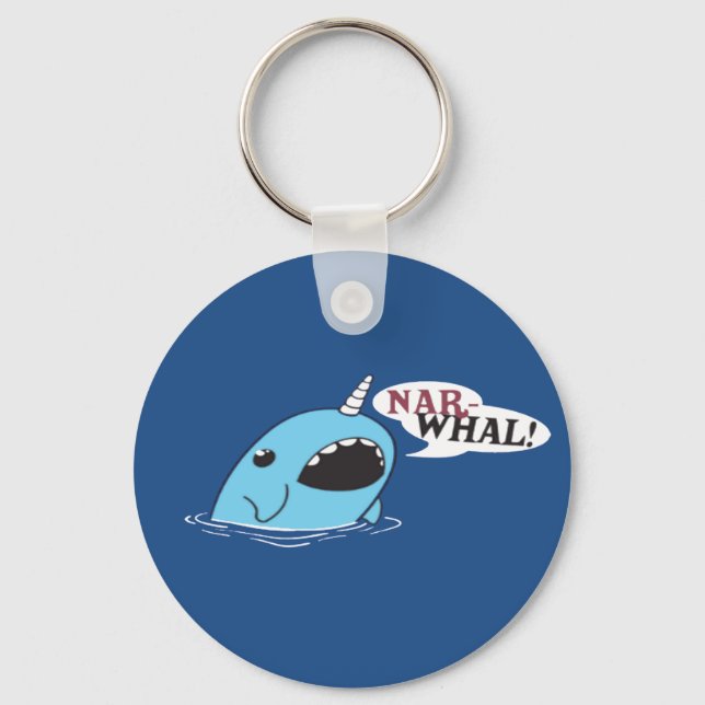 The Loud Narwhal Key Ring (Front)