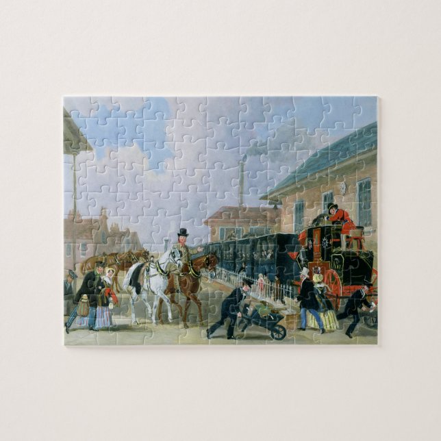 The Louth-London Royal Mail Travelling by Train fr Jigsaw Puzzle (Horizontal)