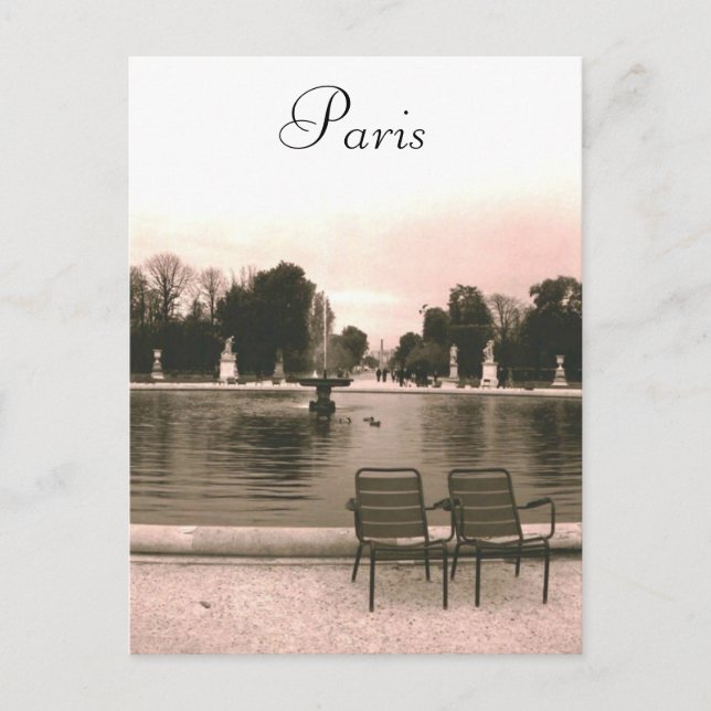 The Louvre Fountain Postcard (Front)