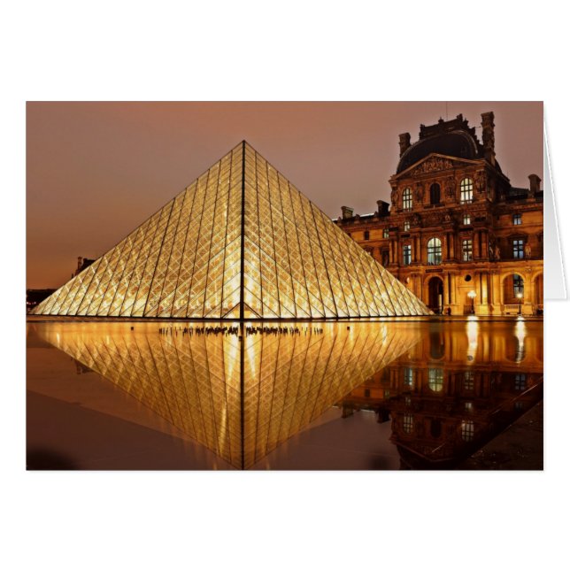 The Louvre Museum at Night, Paris, France (Front Horizontal)