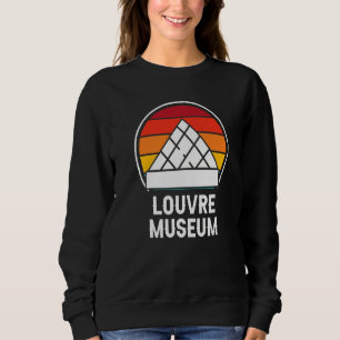 The Louvre Museum Retro Paris Love France Sweatshirt