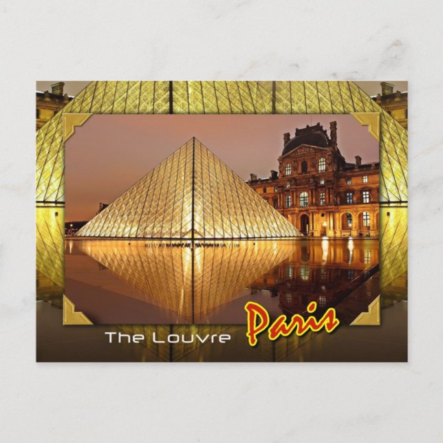 The Louvre, Paris, France Postcard (Front)