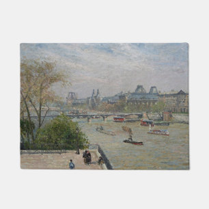 The Louvre, Spring  Camille Pissarro     Doormat