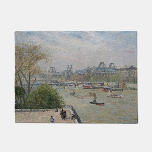 The Louvre, Spring  Camille Pissarro     Doormat (Front)