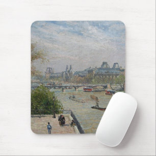 The Louvre, Spring  Camille Pissarro   Mouse Mat